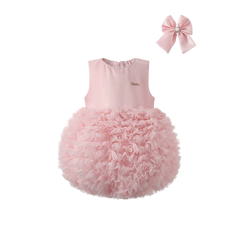 New Girls Princess dress Tutu Skirt Children's Sweet Tutu Skirt Baby Girl Mesh Vest Skirt Cake Skirt