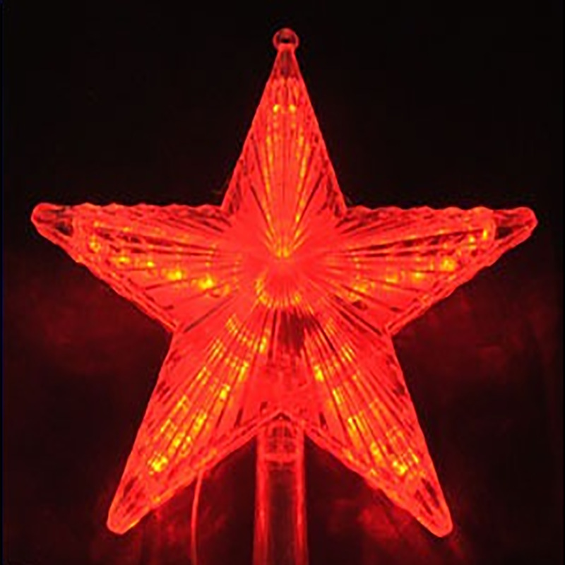 Picture of Cross-border Amazon Christmas Decorative Tree Top Light Outdoor Courtyard Holiday Decorative Light LED Five-pointed Star Tree Top Light