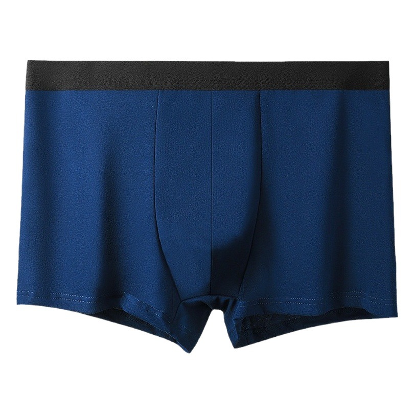 Men's Pure Cotton Underwear Men's Sports Boxers All Cotton Large Size Boxer Shorts Breathable Men's Underpants Trendy