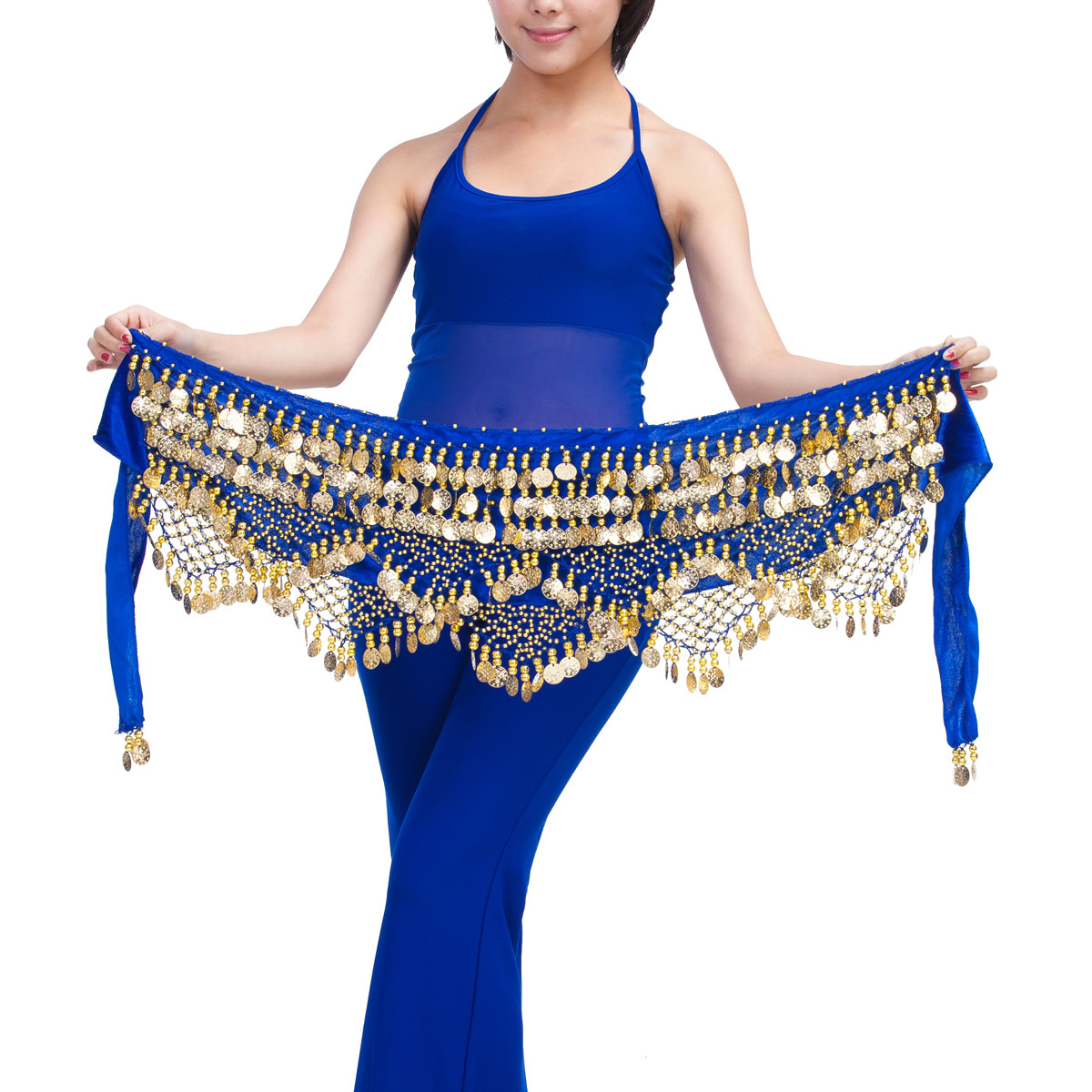 Picture of Dancer Original 320 Currency Three Straight Two Corner Waist Chain Belt Belly Dance Clothing Company Belly Dance Waist Chain