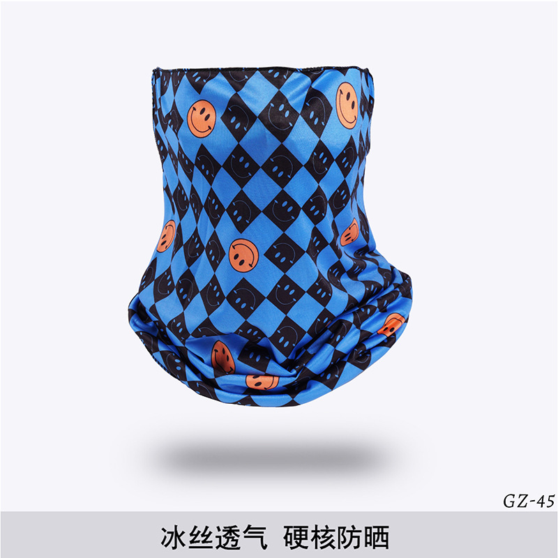 Picture of Outdoor ice silk mask changeable ear scarf men's and women's bicycle riding hood collar sun protection scarf summer