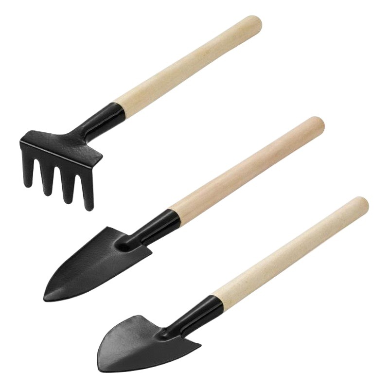 Three-piece set of gardening tools mini garden tools small shovel/Rake/spade succulent plant potted flower planting tools