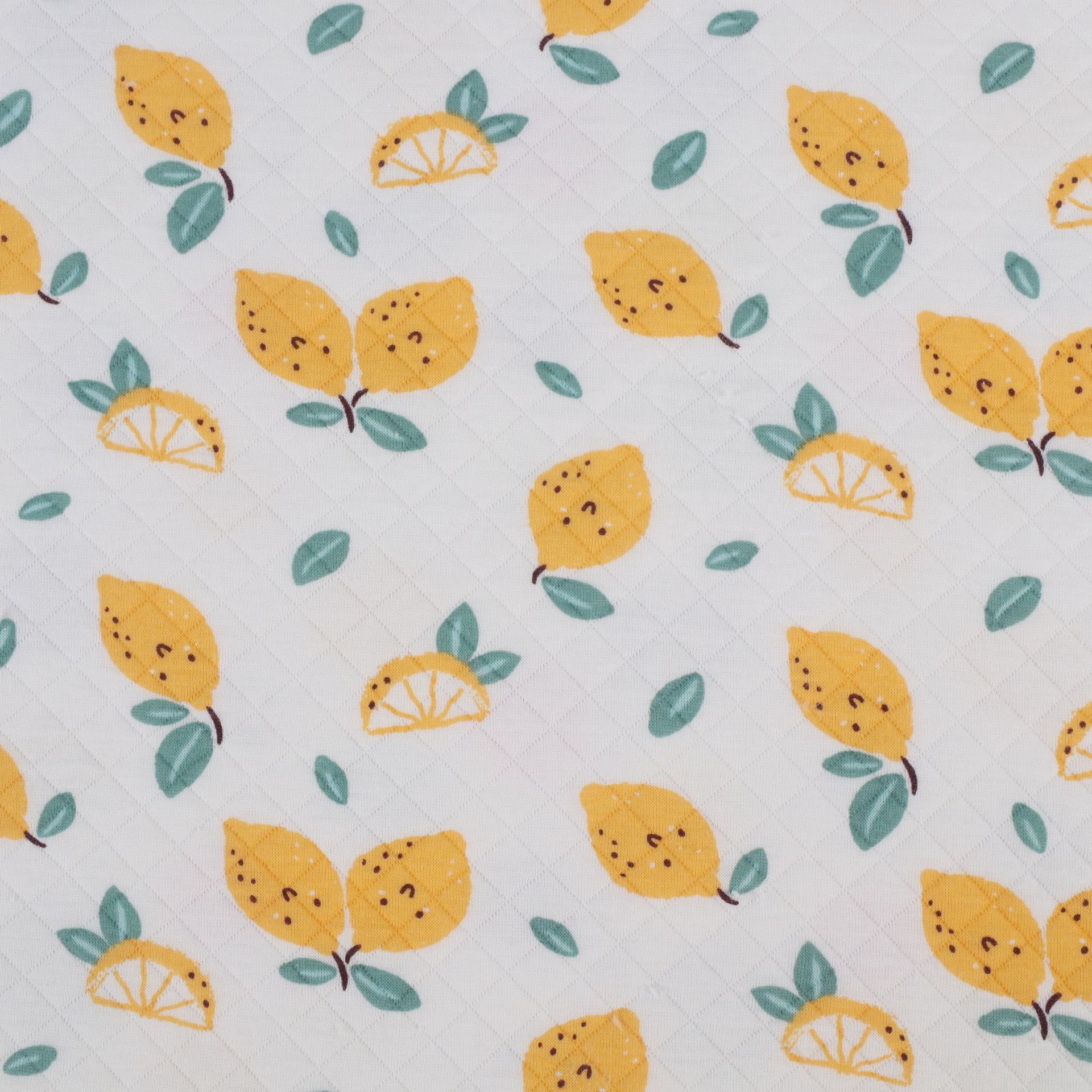 Picture of Kg price autumn and winter baby clip cotton-padded jacket sleeping bag home clothing fabric 320g knitted printed air layer clip cotton