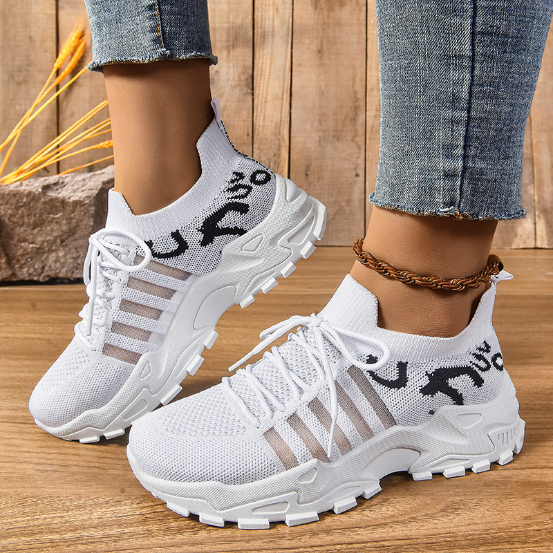 Picture of Shoes Women's Summer New Cross-border Women's Shoes Breathable sneaker Retro Platform Shoes Korean Casual Shoes Platform Shoes