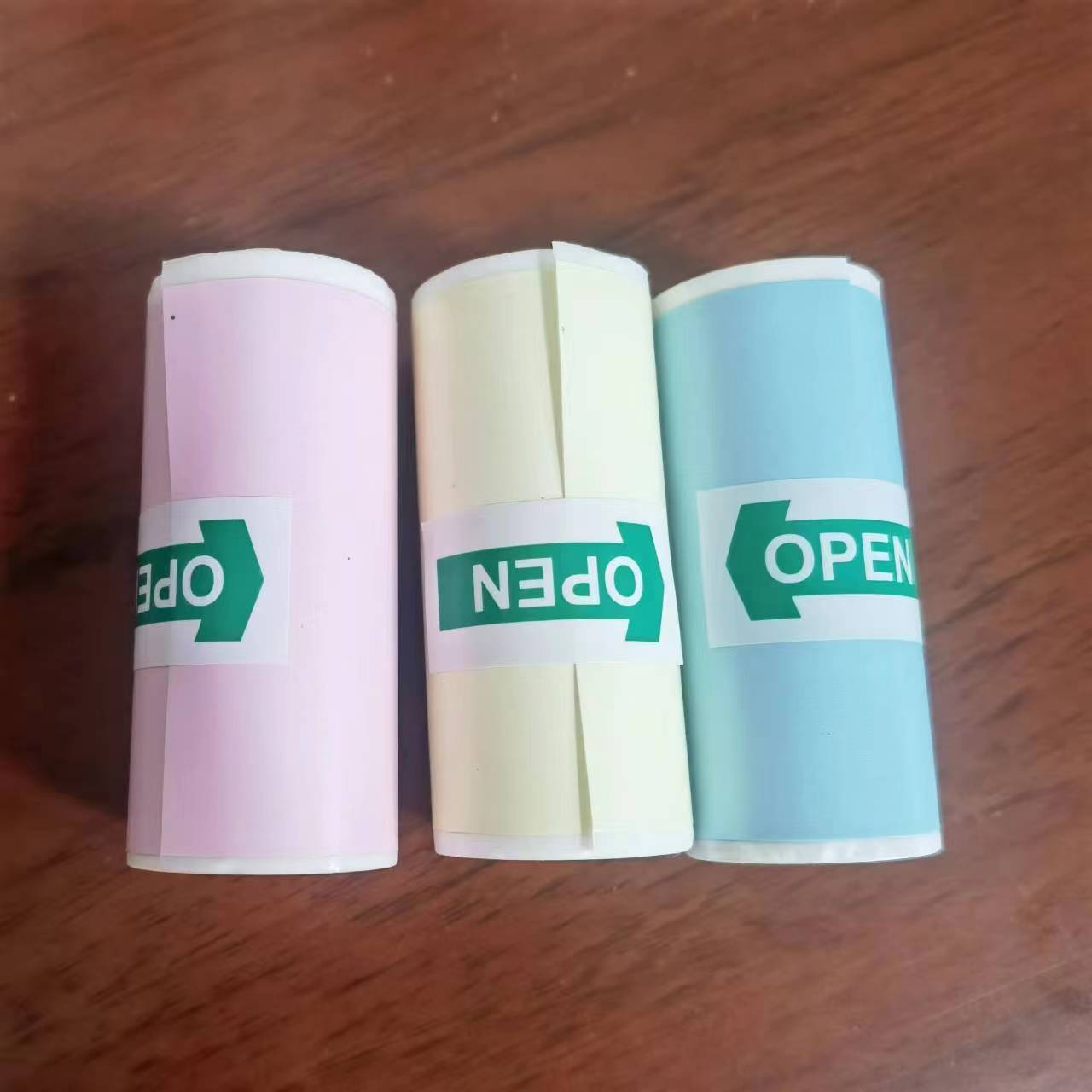 Picture of Mini Pocket Printer 57 * 25mm self-adhesive color printing paper can be pasted wrong machine thermal printing paper
