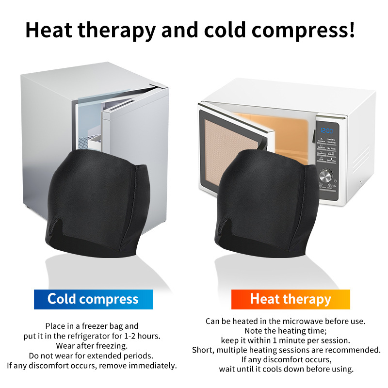 Picture of Cross-Border Hot-Selling Hydrogel Ice Compress Head Cover, Cooling Hot and Cold Compress Headgear, Stretchable Physiotherapy Care Eye Mask
