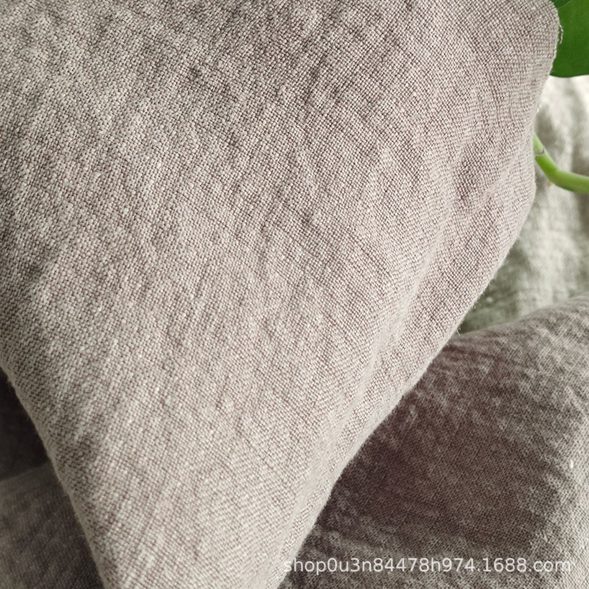 Picture of Pure Linen Yarn-dyed Double-layer Blanket Fabric French Linen Double-sided Yarn-dyed Fabric Pure Linen Bubble Yarn-dyed Fabric
