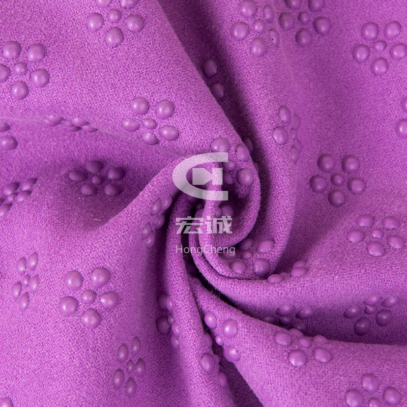 Picture of Non-slip cloth wholesale manufacturers sofa non-slip cloth silicone drip plastic cloth purple printing yoga mat silicone non-slip fabric