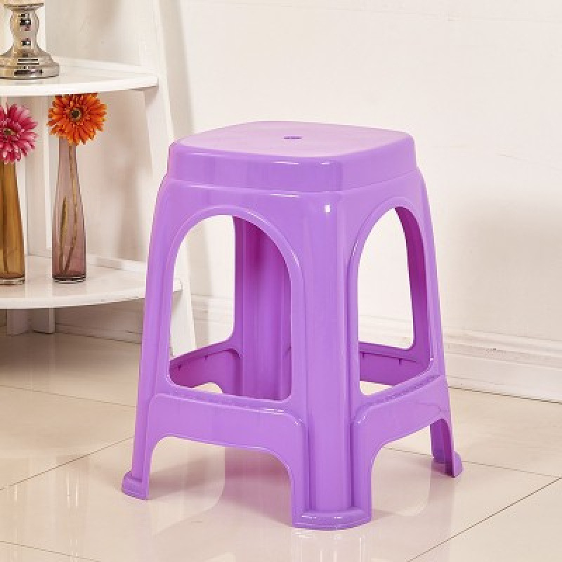 Picture of Plastic stool home thickened living room dining table Deng Zishuo material square bench chair simple cooked rubber small stool high stool