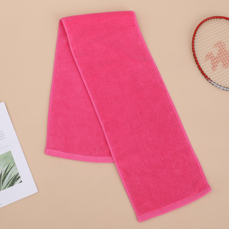 Picture of Cotton sports towel printed custom logo double-sided cotton 25*110cm sports towel hook outdoor sweat