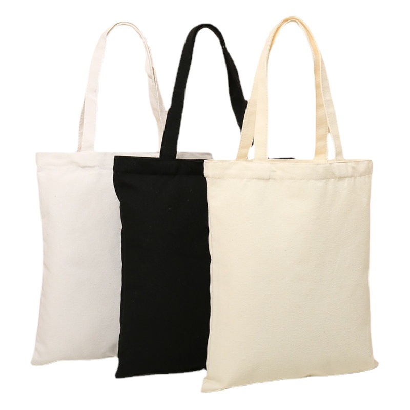 Canvas Bag Custom Student Shopping Canvas Bag Blank Tote Bag Custom Advertising Printing Cotton Bag