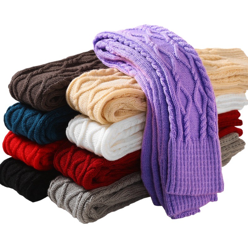 Winter Thickened Woolen Pile Socks Yoga Dance Long Over-The-Knee Floor Socks for Women