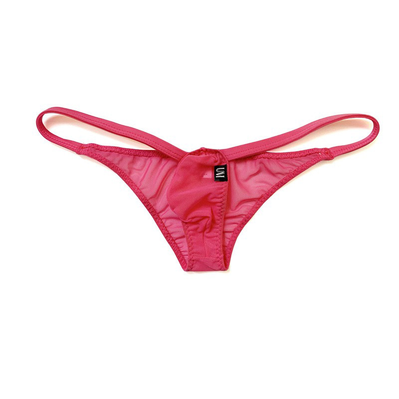 Picture of [Factory] Ultra-Low-Waist Men's Mesh Transparent Briefs Sexy Stereo Pouch Mesh Underwear 3018