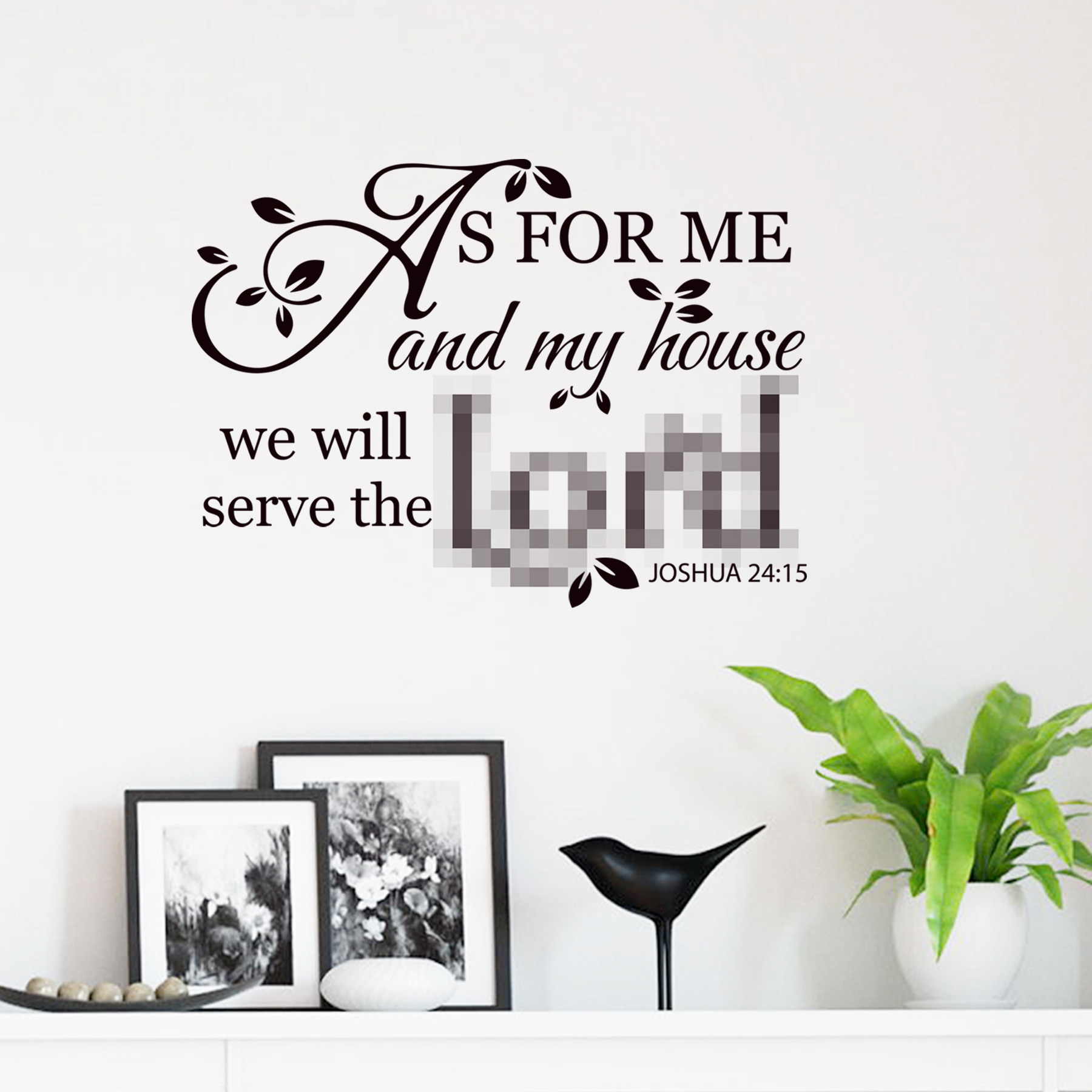 PH2474 AS FOR ME Family English Proverbs Cross Border Removable Living Room Bedroom Home Decorative Wall Stickers