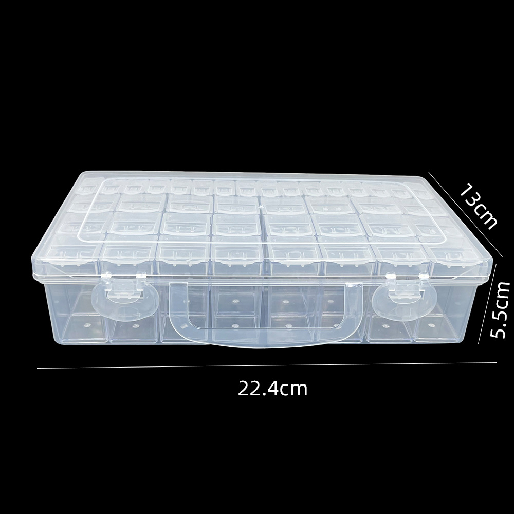 Picture of Factory direct 32 grid 64 grid storage box transparent plastic beads storage box parts nail Nail Box acrylic