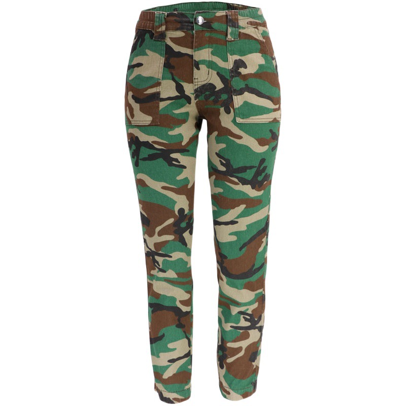 Picture of 2025 Autumn and Winter European and American Cross-Border New Women's Camouflage Workwear Hip-Hop Casual Pants Street Loose Denim Pants