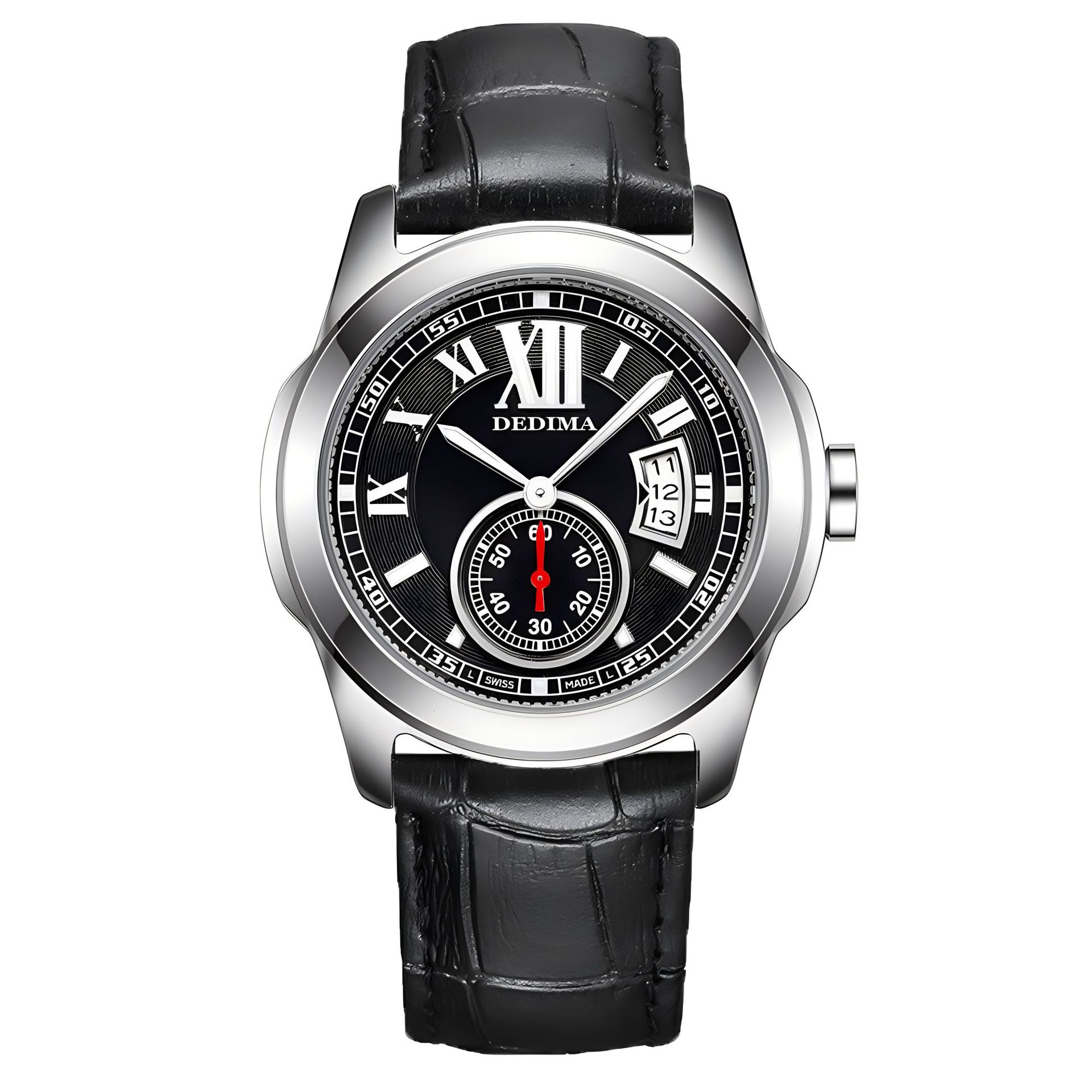 New High-end Fashion Roman Numerals Luminous Men's Calendar Two and a Half-pin Personality Men's Casual Watch