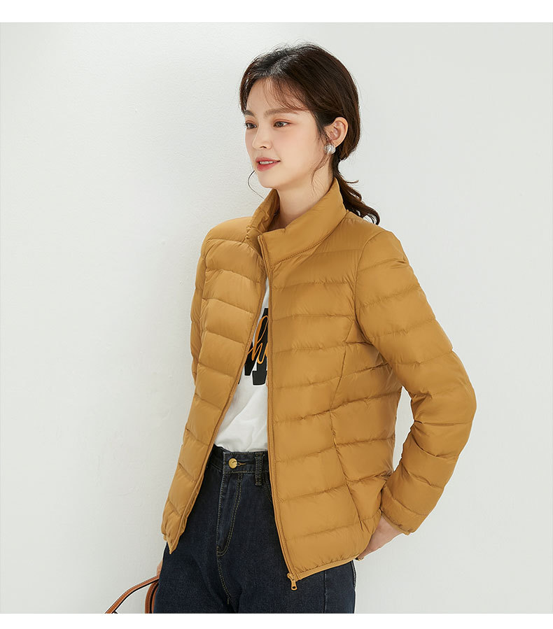 Picture of 90 down down Jacket Women's Hooded Lightweight Short Large Size Lightweight Western Style White Duck down Jacket Pinghu down Jacket Wholesale