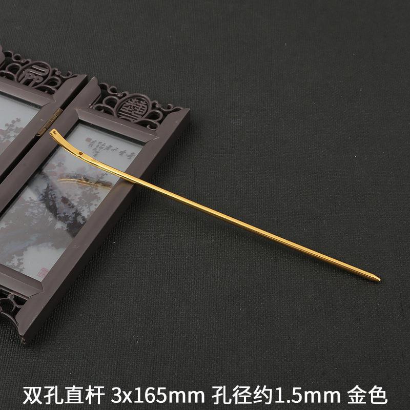 Picture of AliExpress copper hair accessories single stick hair pin comb accessories DIY hand-made antique step hairpin body material