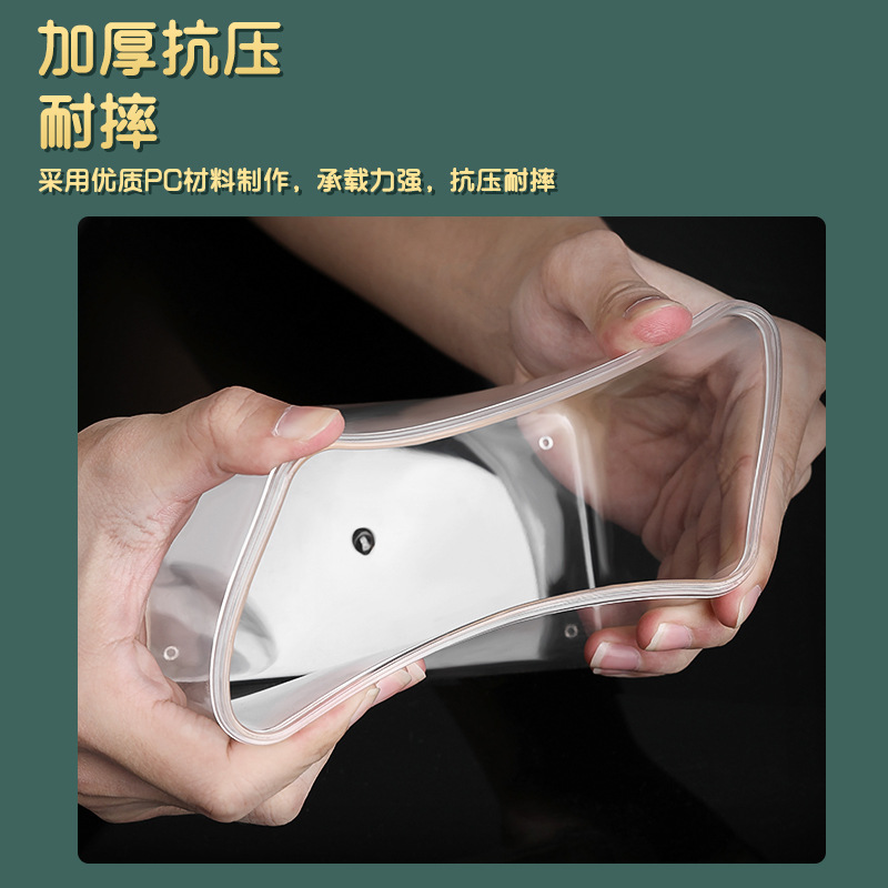 Picture of Plastic Square Fruit Powder Box Coffee Bean Sealed Jar Grain Storage Box Milk Tea Shop Transparent Food Storage Jar