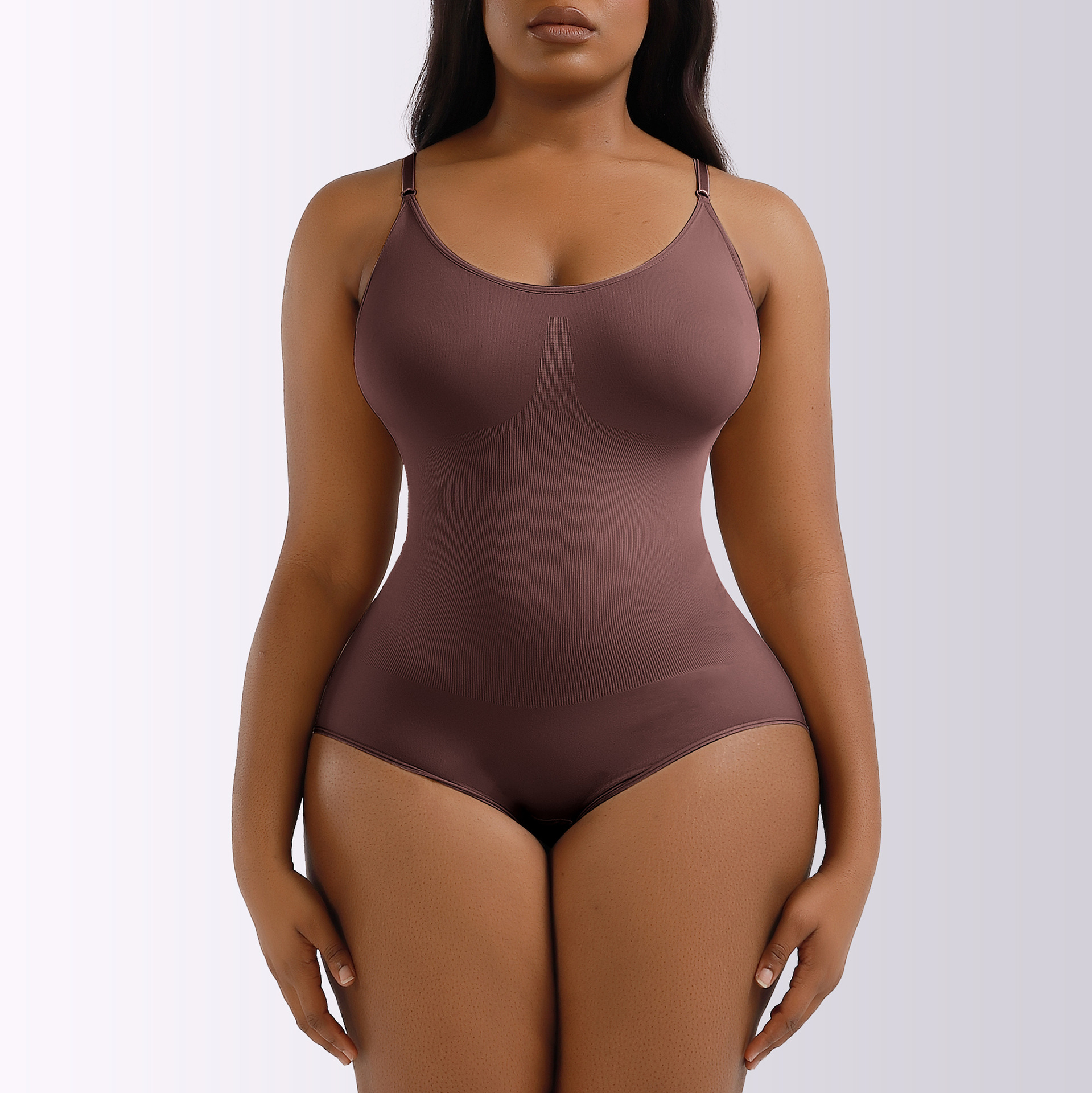 Picture of European and American plus size Postpartum Hip Lifting Seamless Body Shaping Clothes Women's Full Body Sling Abdomen Tinting Body Underwear