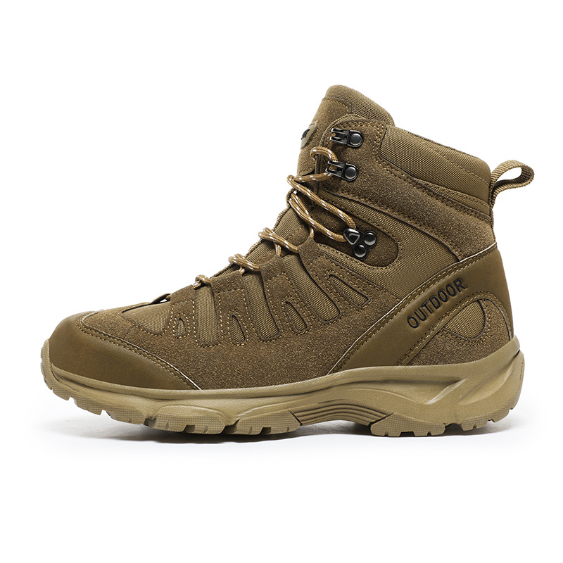 Climbing Men's Cross-Border Large Size High-Top New Training Field Boots Hiking Boots Cross-Border Outdoor Trekking Shoes Cross-Country