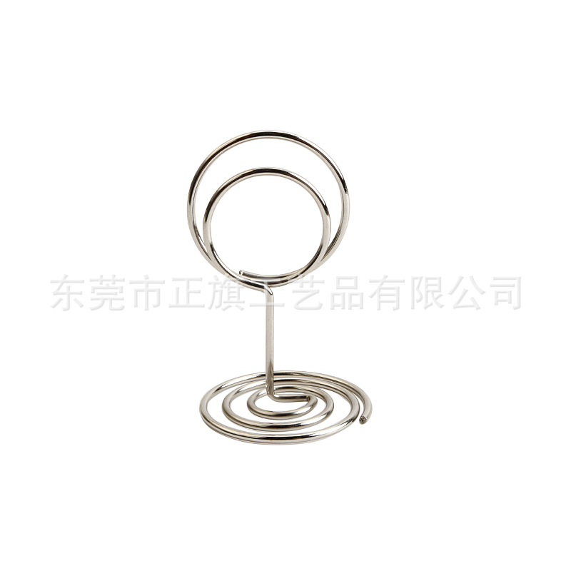Picture of Amazon Hot Selling Creative Metal Card Holder Heart-Shaped Notes Holder Table Number Card Holders