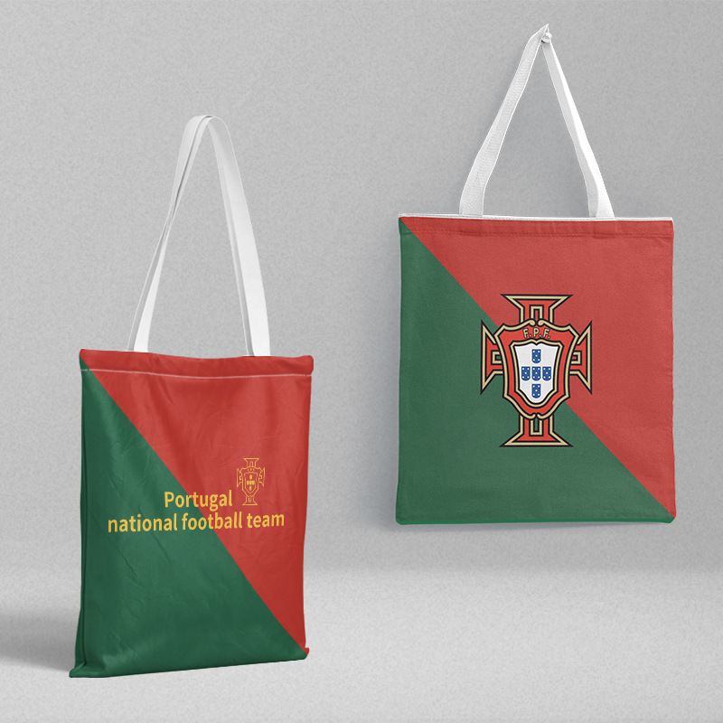 Portugal team canvas bag 36x 39cm World Cup football national team surrounding handbag shopping tutorial bag
