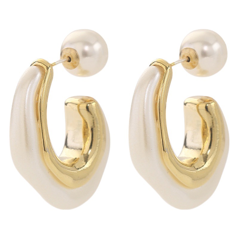 s925 Silver Needle Niche Design Sense c-shaped Earrings 202 New Fashion High Sense Light Luxury Internet Celebrity Elegant Earrings for Women