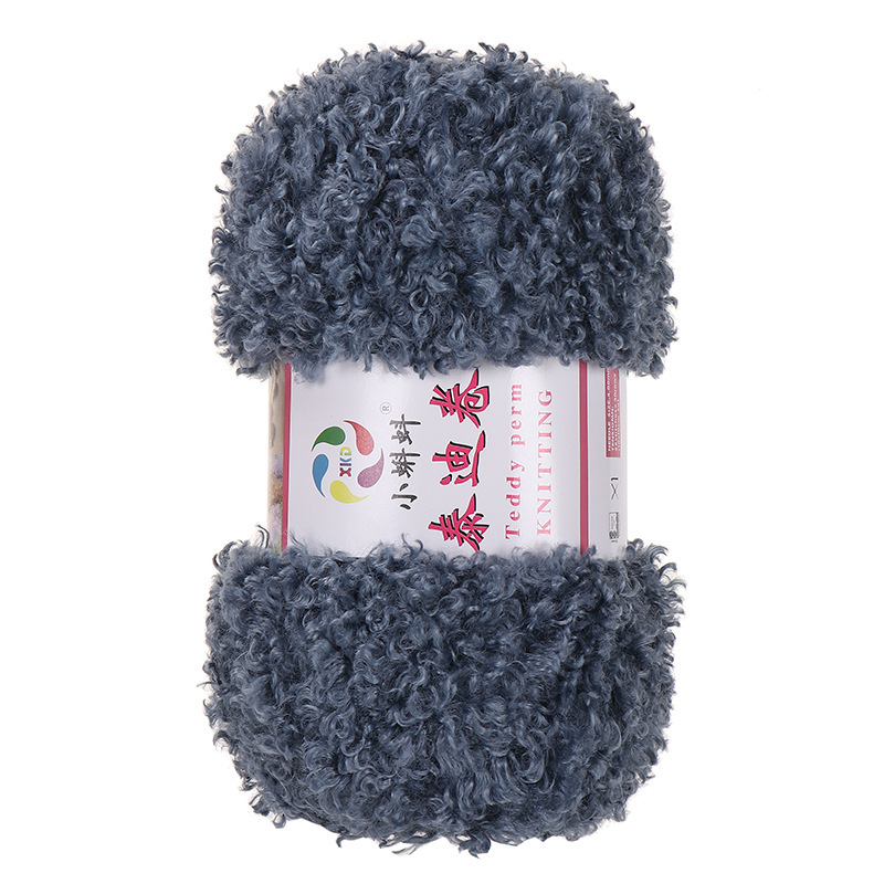 Picture of Wholesale Teddy Curly Wool Loop Thread Handmade DIY Loop Velvet Crochet Thread Hand Knitted Scarf Doll Thread