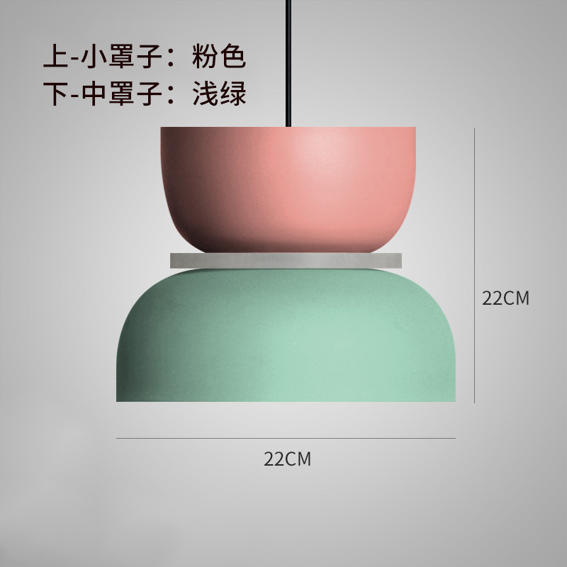Picture of Source Cross-Border Direct Sales Simple Nordic Restaurant Lamp High-End Living Room Chandelier Macaron Acrylic Chandelier