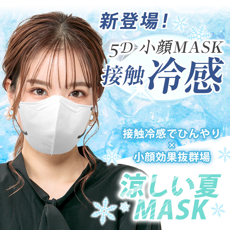 Picture of Cross-Border New 3D Stereo Sun Protection and Anti-Uv Cooling Mask with Melt-Blown Breathable Three-Layer Mask in Independent Box