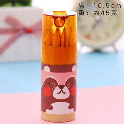 Picture of 12-Color Barreled Colored Lead Kidsren's Painting Graffiti Colored Lead Primary School Students School Supplies Kindergarten Art Training Pencil