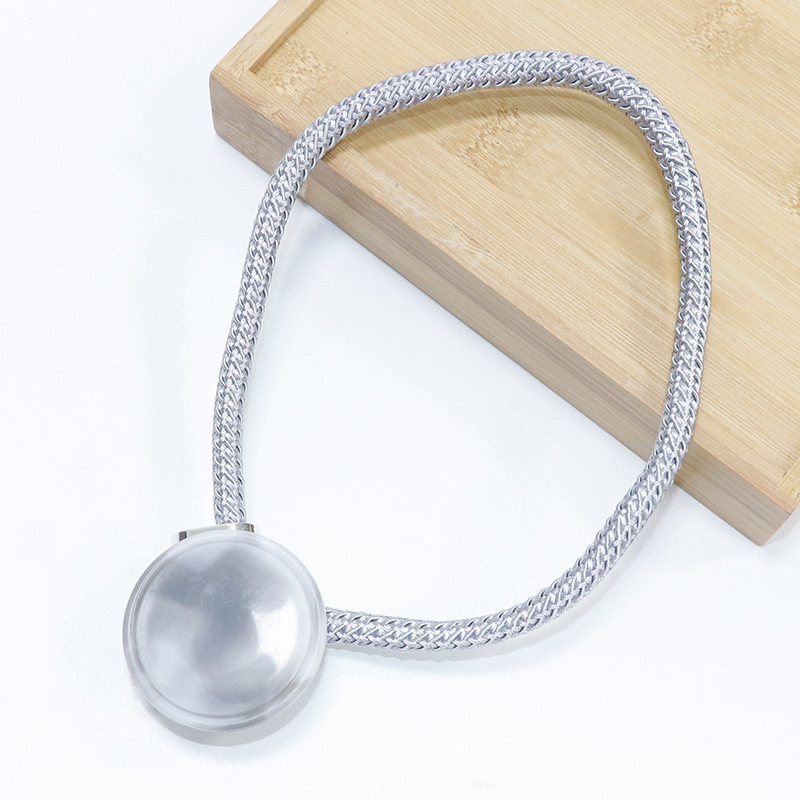 Picture of Cross-border spot running volume a pair of curtain buckle jade material accessories binding curtain accessories binding rope curtain binding