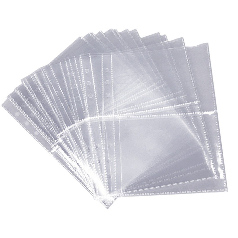 A5 Loose-leaf Album suit PP Card Page Handbook Sticker Bill Storage Transparent Card Book Star 3-inch Small Card Ticket