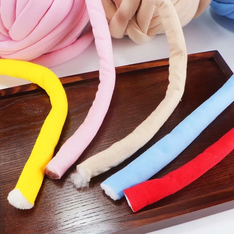 Picture of Heart-filled cotton coarse cotton fabric thread hand-woven blanket bag cat nest wool core-spun yarn thread machine-washed OHHIO new style