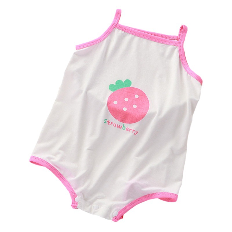 Baby Summer sling sheath modal romper baby romper stretch vest children sleeveless homewear