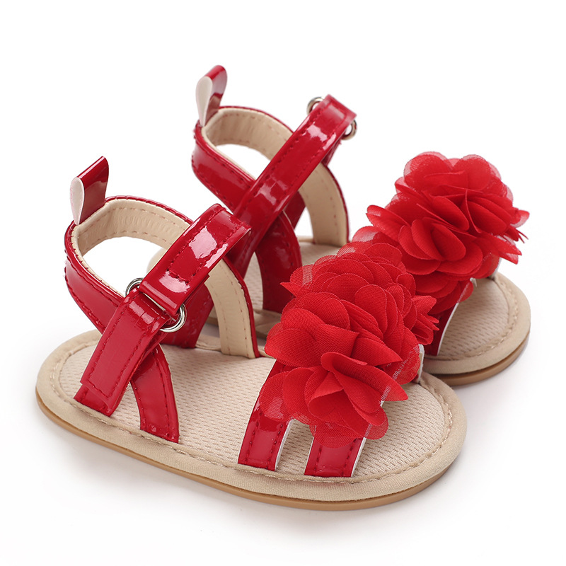 Picture of Summer flowers 0-1 year old baby girl sandals
