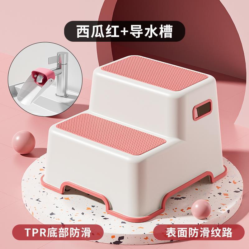 Picture of Ladder stool: home two-step ladder step, pedal high and low stool, ladder chair, dual-purpose kitchen climbing stool, car wash stool, child adult
