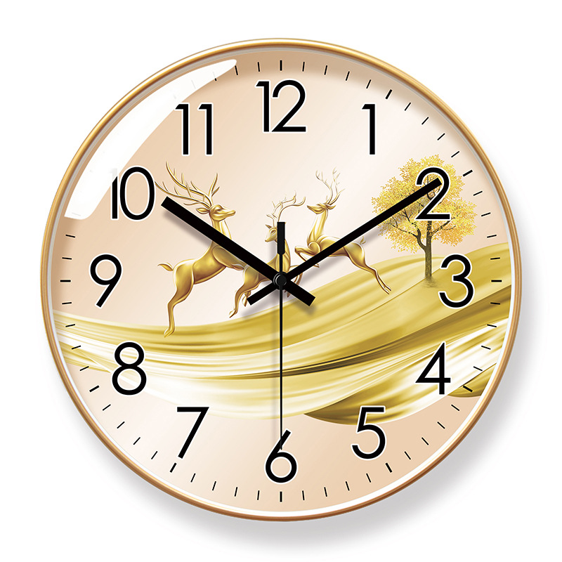 Ipla 6989 clock wall clock living room fashion luxury simple personality bedroom silent clock creative quartz clock