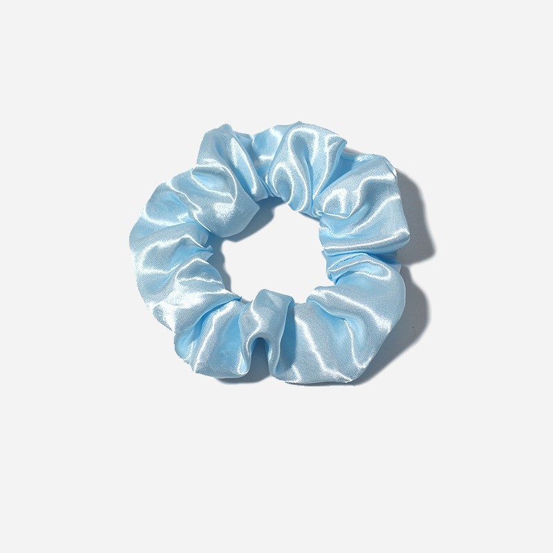Picture of European and American Cross-Border Solid Color Large Intestine Hair Ring Foreign Trade Style Satin Head Flower Korean Style Headband Hair Accessories Head Rubber Band Wholesale