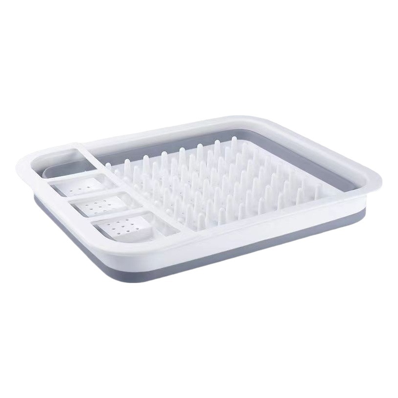 Picture of Foldable draining bowl rack new kitchen tableware storage rack multi-functional sink draining rack drying rack