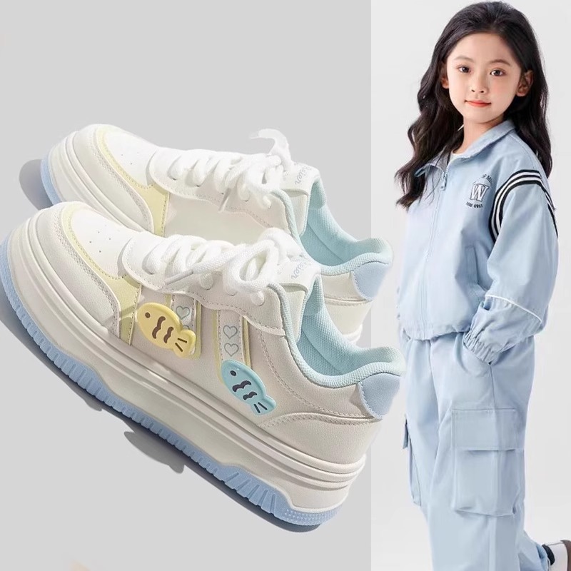Children's Sneakers New Style 2025 Spring and Autum Comfortable and Breathable Girls' Cute Casual Shoes Fashionable Sports Shoes Kidsren's Shoes