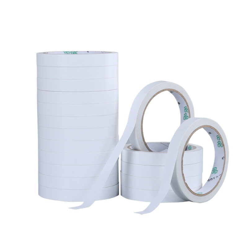 Factory double-sided tape wholesale high viscosity hot melt two-sided tape strong cotton paper manual office double-sided tape