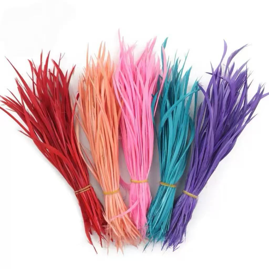 DIY feather goose feather single side tear feather earrings necklace colored feather one color 100 torn feathers