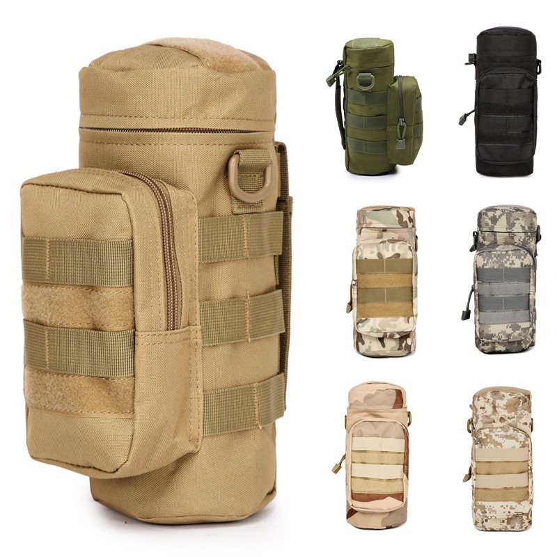 Picture of Amazon AliExpress Explosions Tactical Multifunctional Kettle Bag Outdoor Military Fans Molle System Waist Hanging Water Bottle Bag