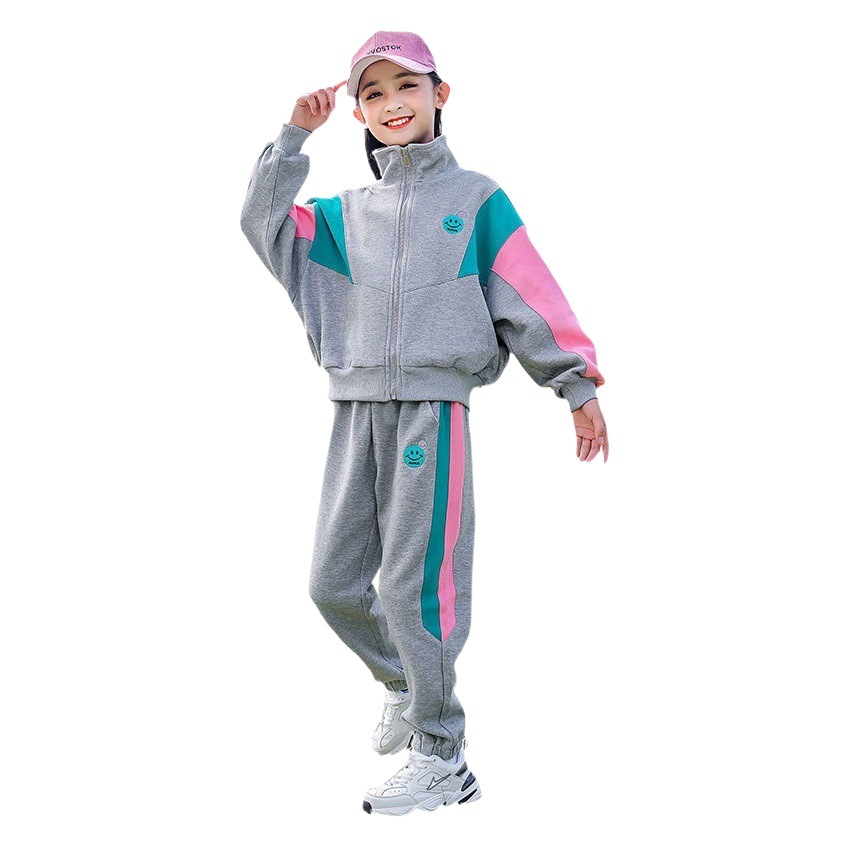 Girls Autumn suit 2025 New Girls Spring and Autumn Internet Hot Sports Fashionable Children's Two-Piece Western Style Spring Style