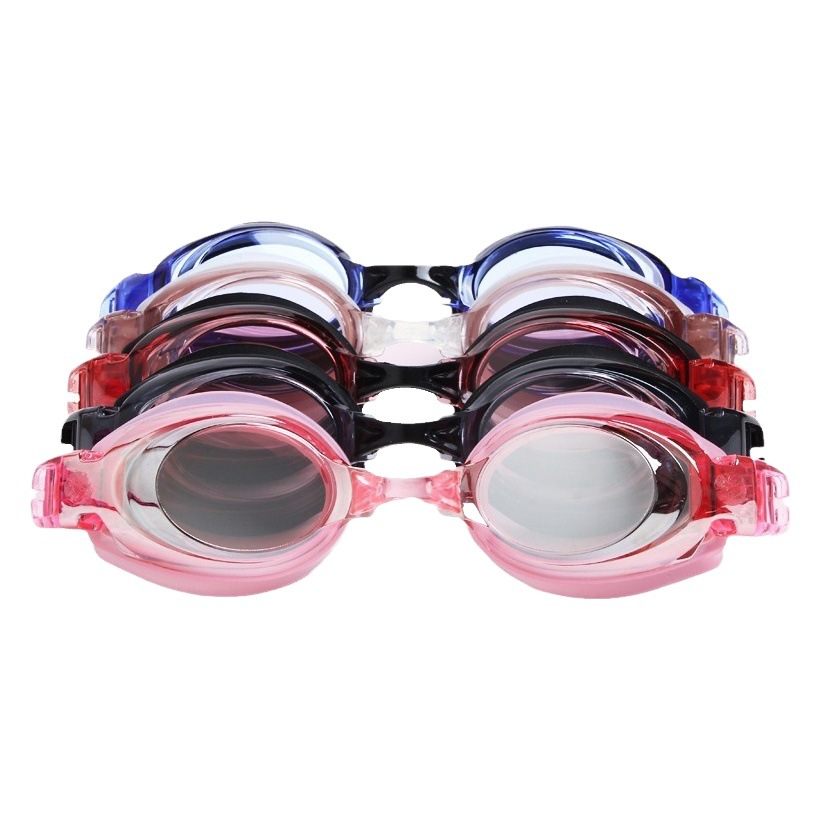 Youyou HD Electroplated Waterproof Anti-Fog Myopia Swimming Glasses Men and Women Adult Swimming Goggles Transparent Electroplated Swimming Glasses
