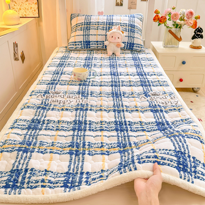 Picture of New thick milk velvet mattress student dormitory single mattress cotton bed mattress tatami warm cushion wholesale