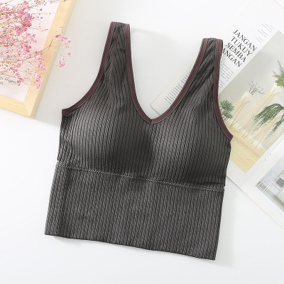 Picture of Foreign Trade Cross-border Small Beauty Back Underwear Chest Wrapping Tie-dyeing and Waist Tube Top Seamless Inner Wear-proof Women's Bra Bra